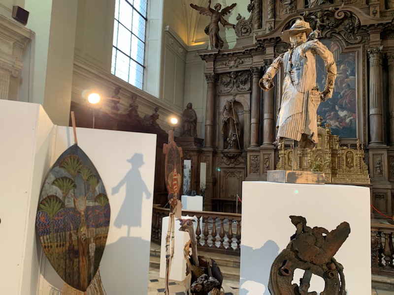 sculptures exposées à chapelle st nicolas 2022