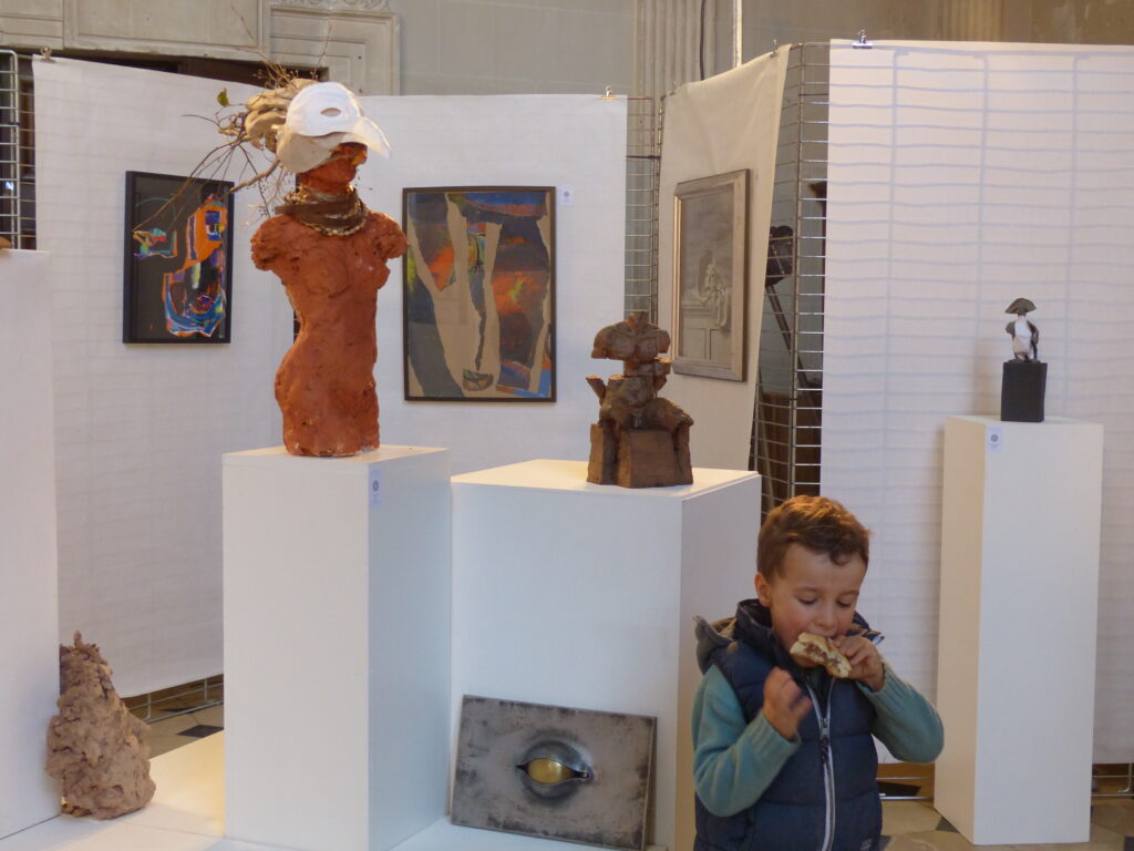 sculptures exposées à la chapelle st nicolas 2018